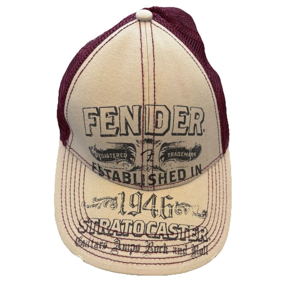 Fender Guitar Red Unisex Men’s Basebal Cap Trucker Hat